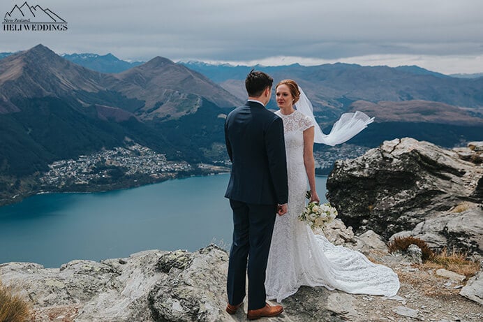 Mountain wedding ceremony in Queenstown, Wedding ceremony in Queenstown New Zealand