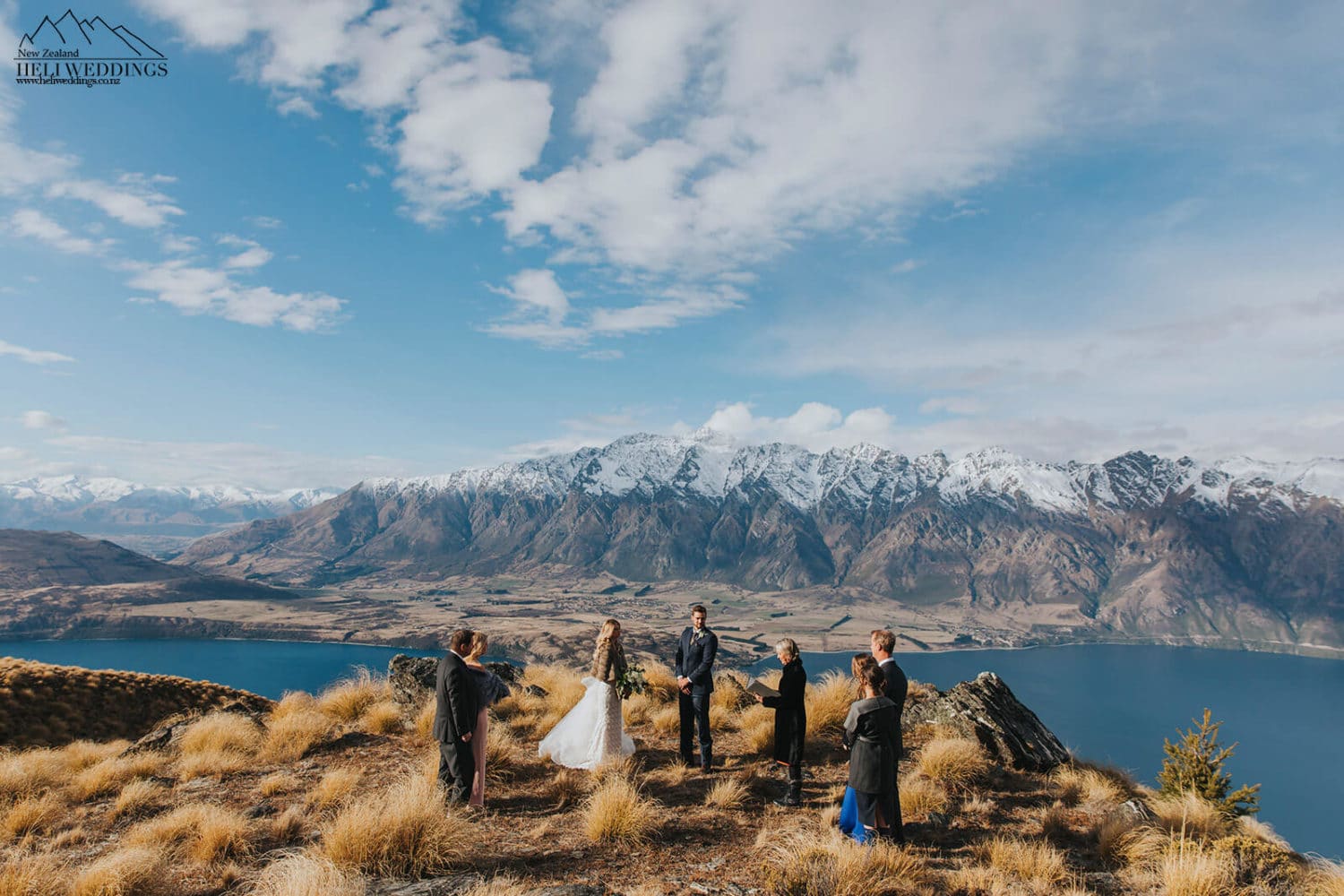 Mountain wedding ceremony in Queenstown New Zealand