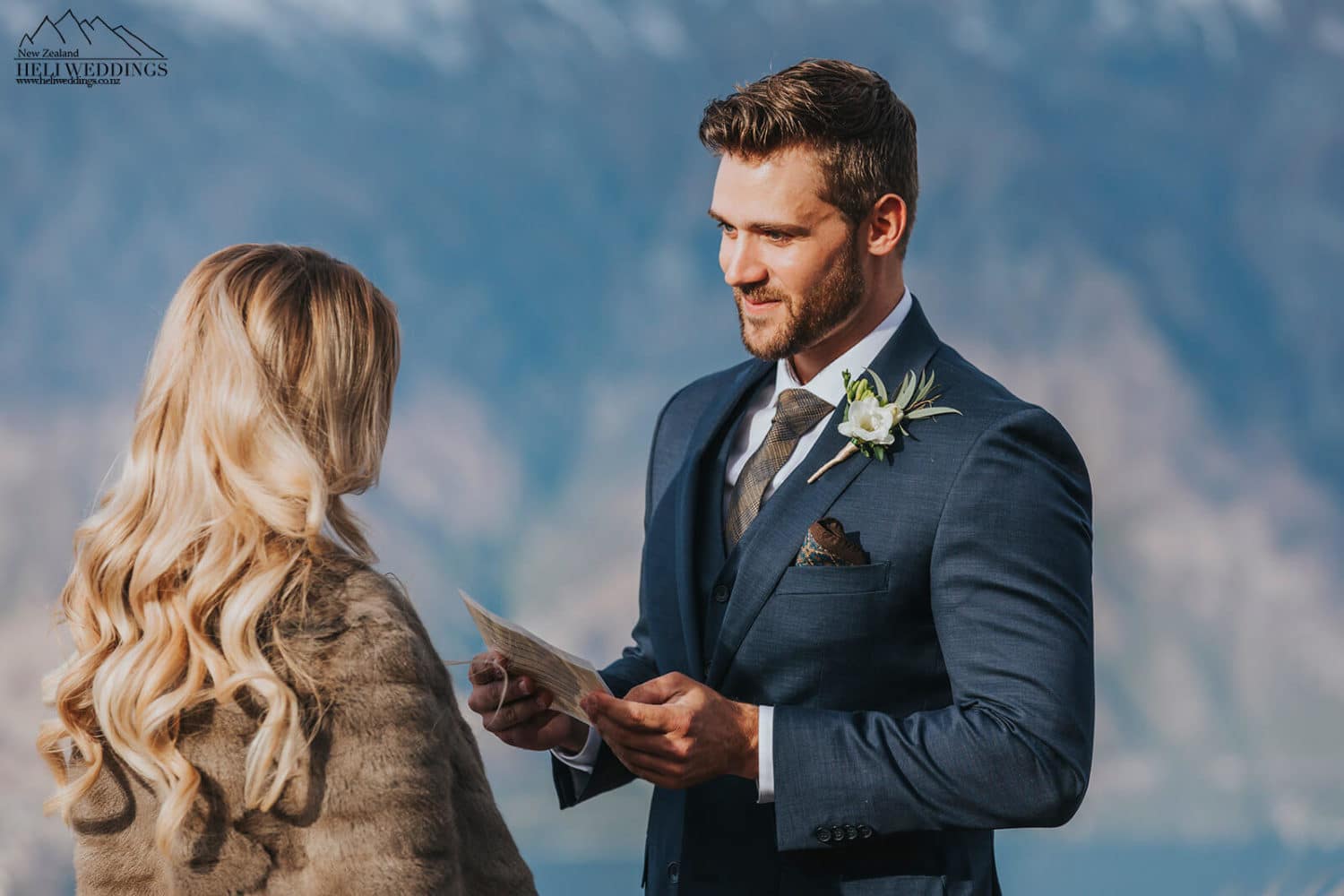 Mountain wedding ceremony in Queenstown New Zealand