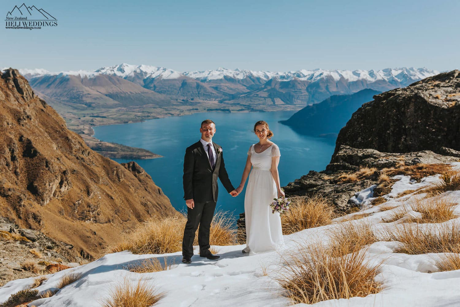 Winter wedding in the snow, New Zealand Destination Wedding