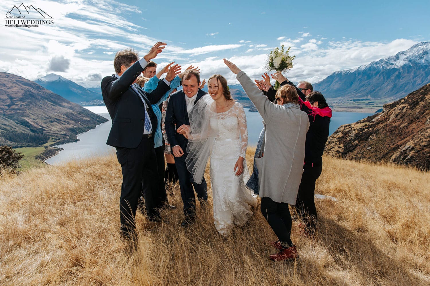Mountain wedding ceremony on Bayonet Peak Queenstown