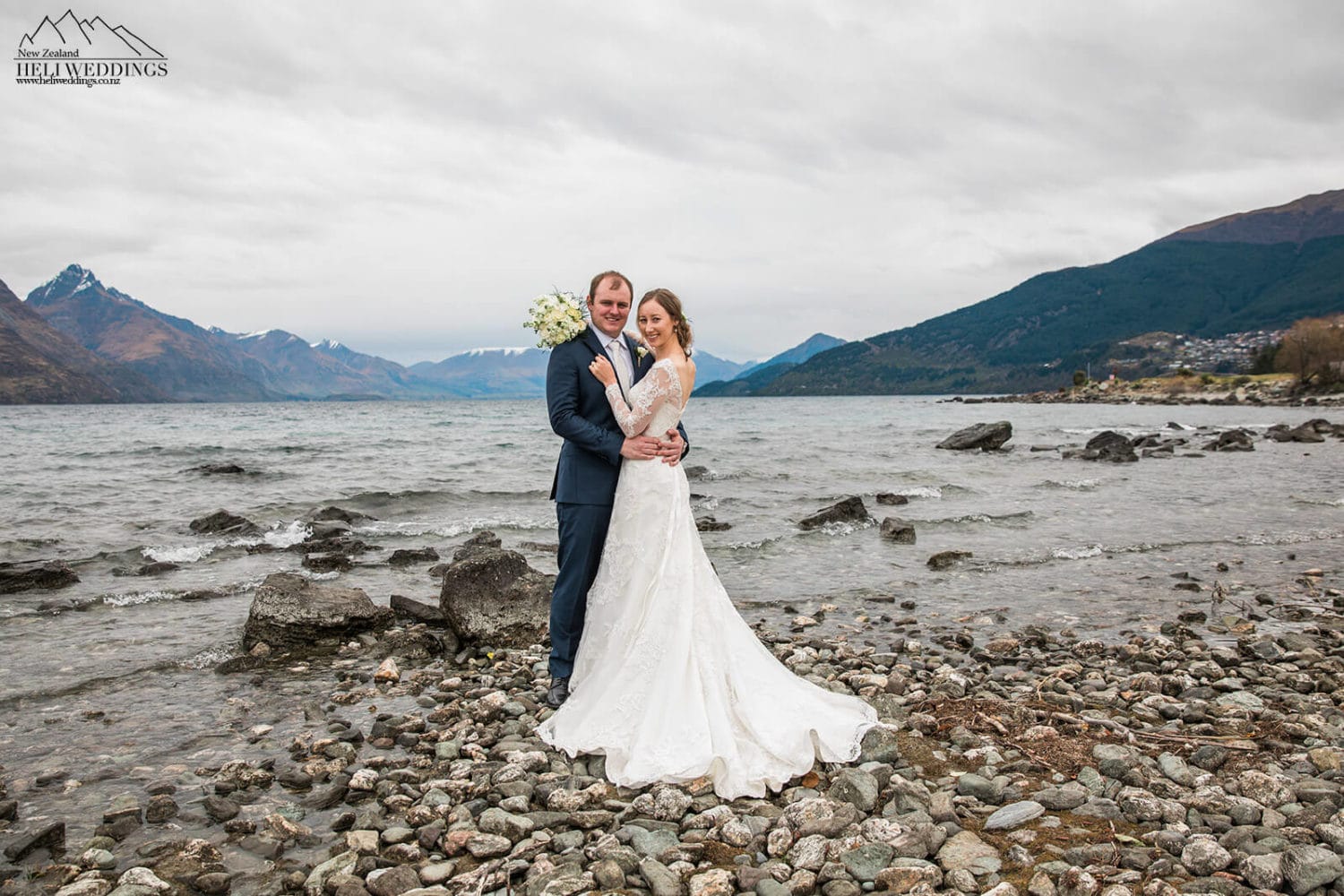 Queenstown Winter Wedding by the lake