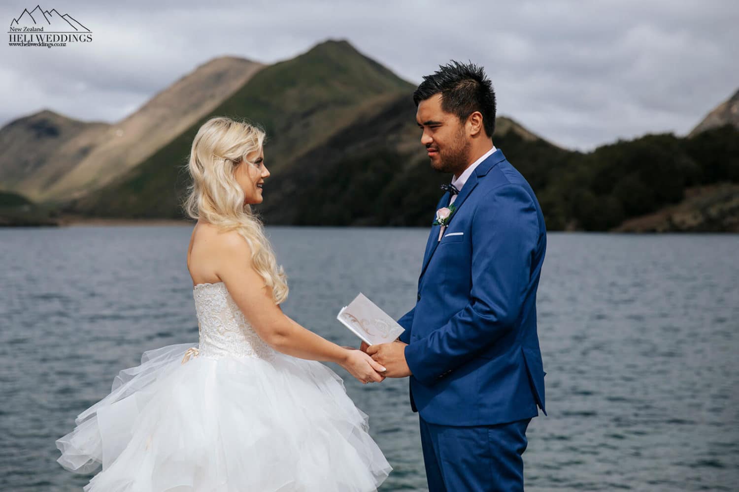 Wedding ceremony and wedding photography at Moke Lake Queenstown