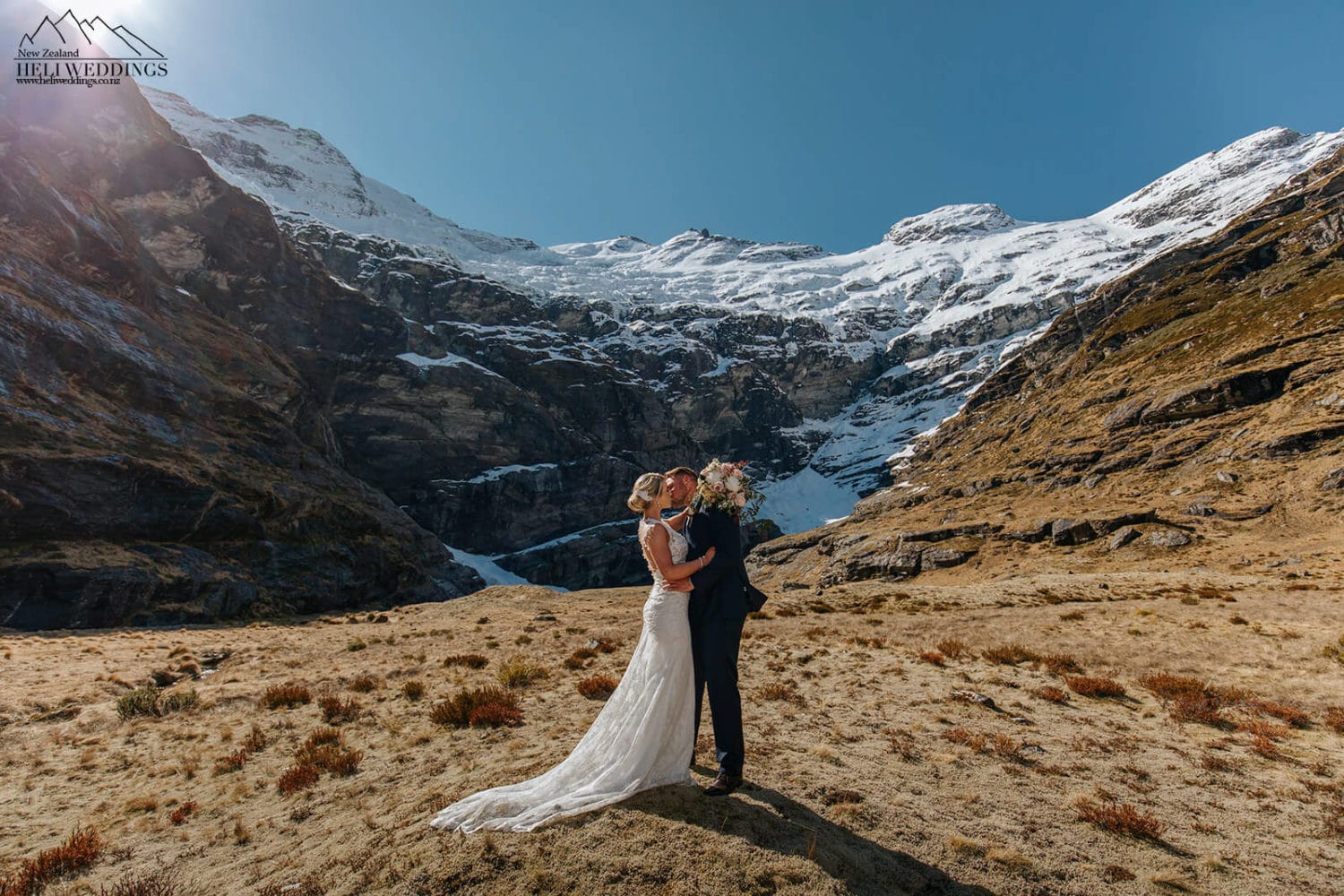 Heli Wedding in Queenstown New Zealand