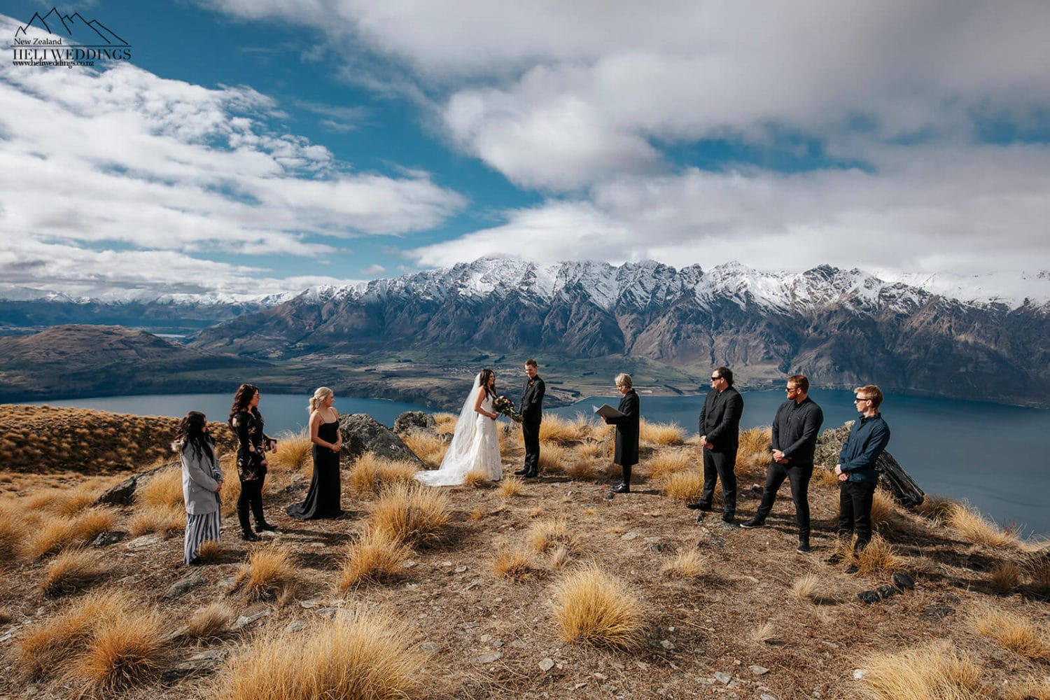 Winter Heli Wedding ceremony in Queenstown New Zealand