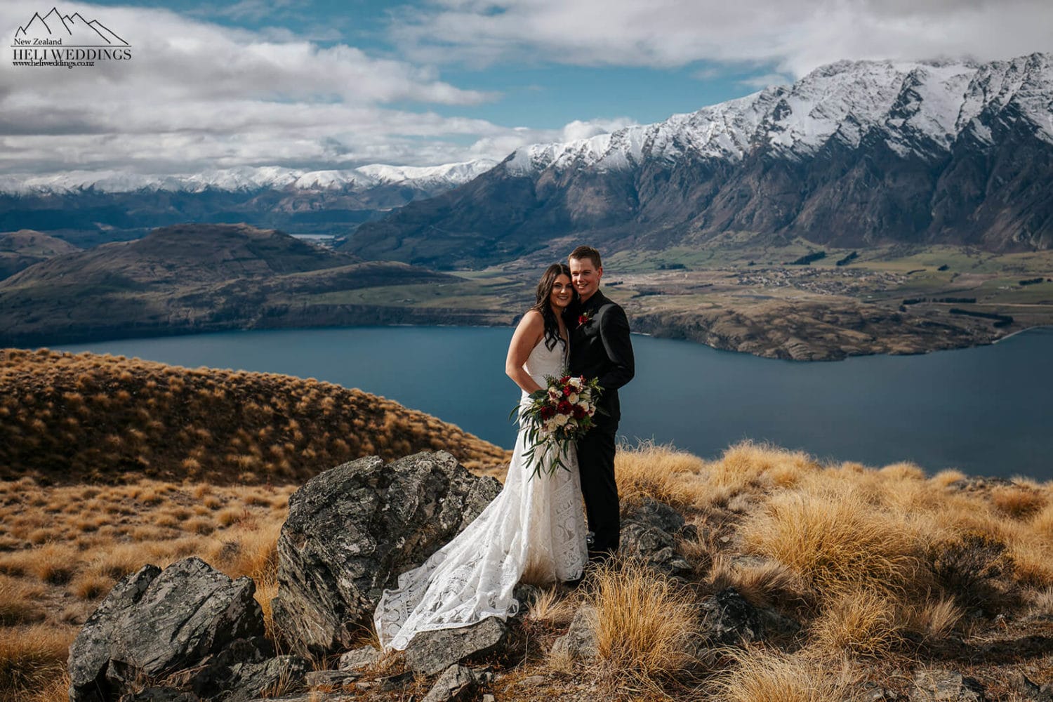 Winter Wedding in Queenstown with Helicopter