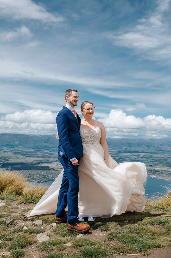 Heli Wedding in Wanaka on Coromandel Peak