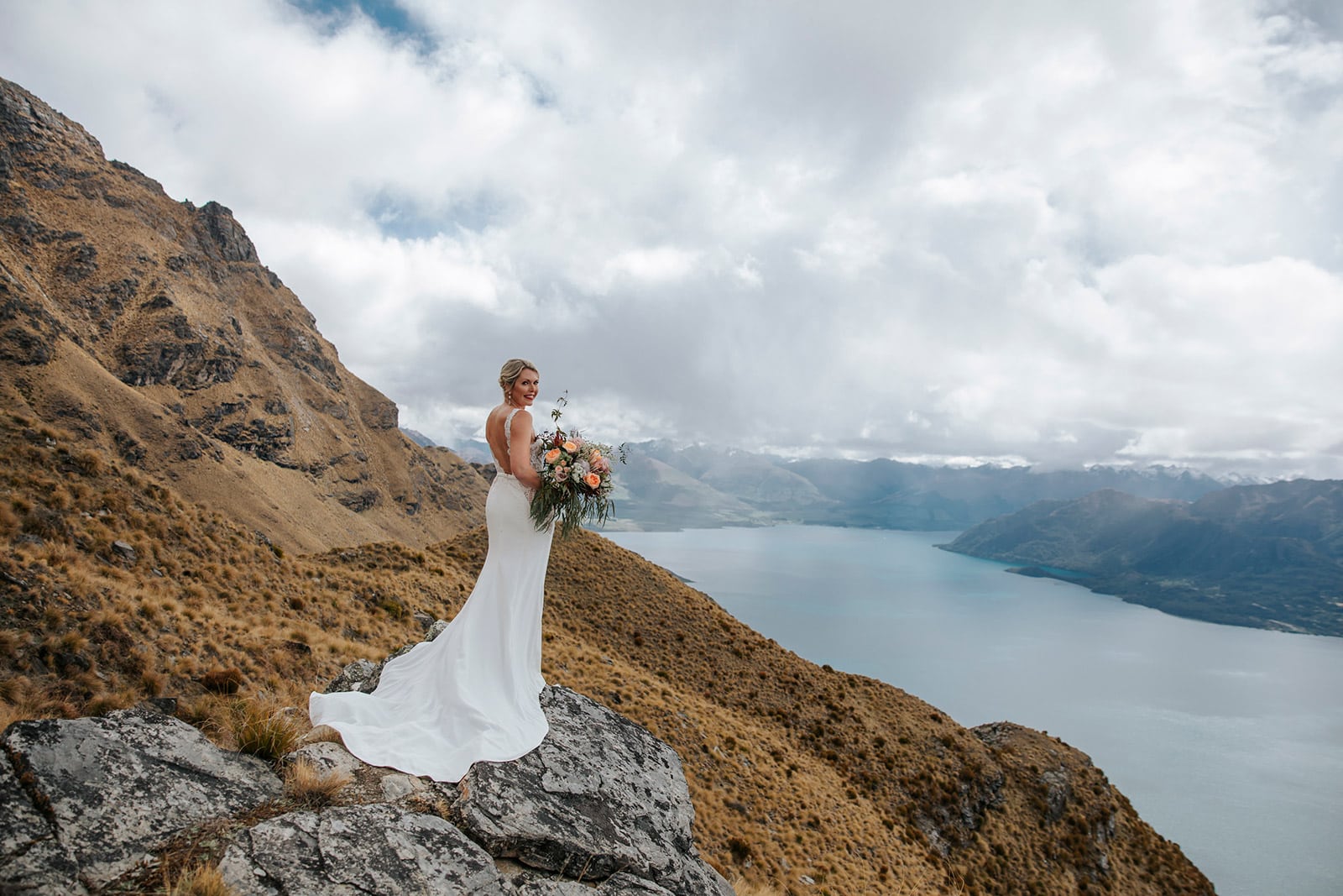 Heli Wedding on Bayonet Peak in Queenstown New Zealand