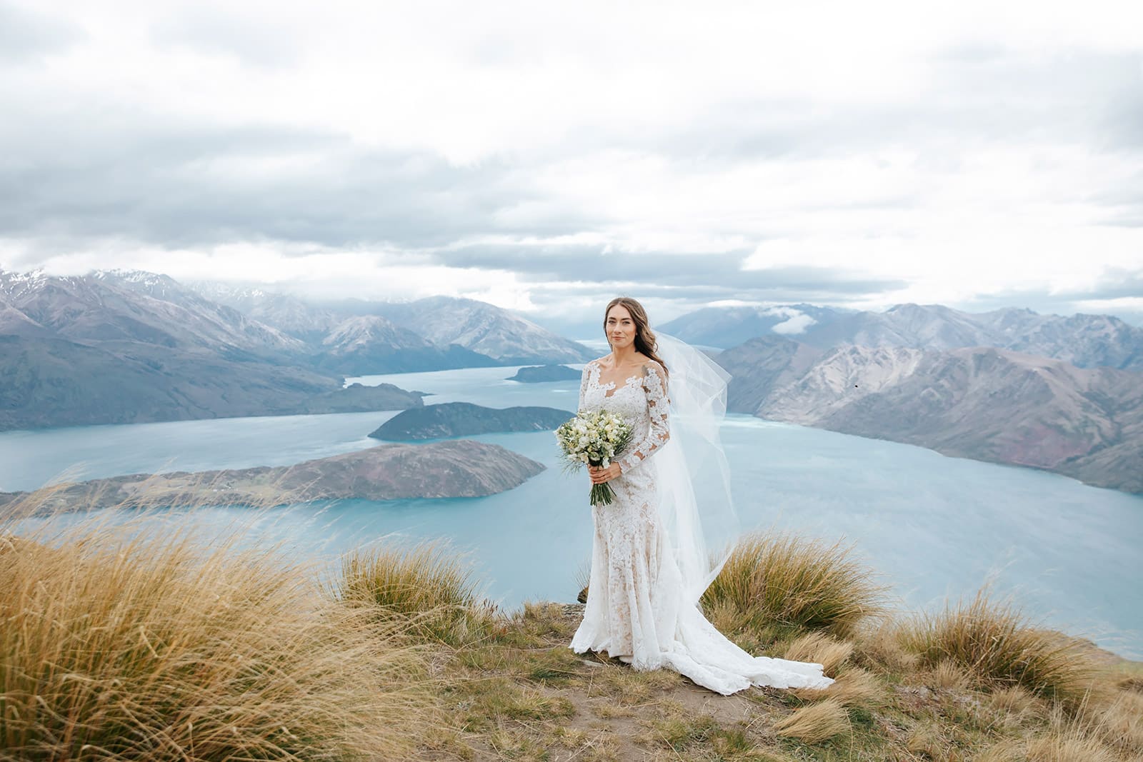 Adventure Wedding in Queenstown New Zealand with helicopter