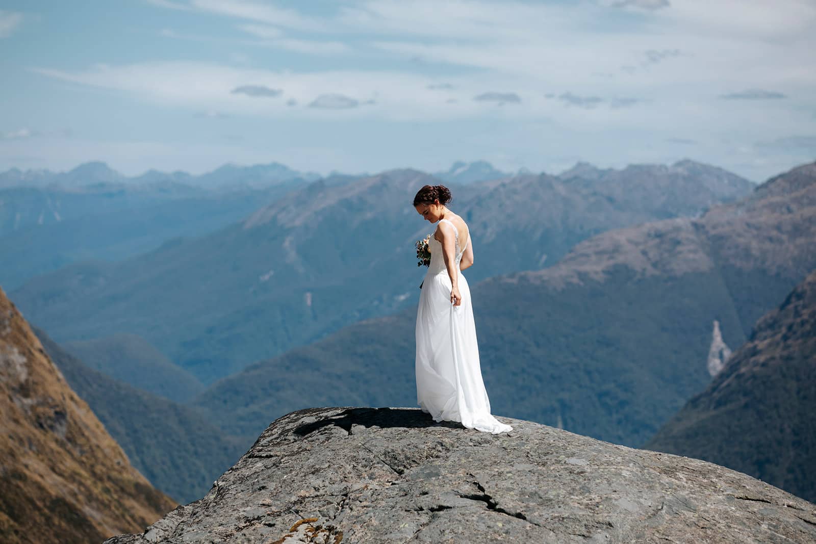 Mountain Wedding at Lake Erskine in Queenstown New Zealand