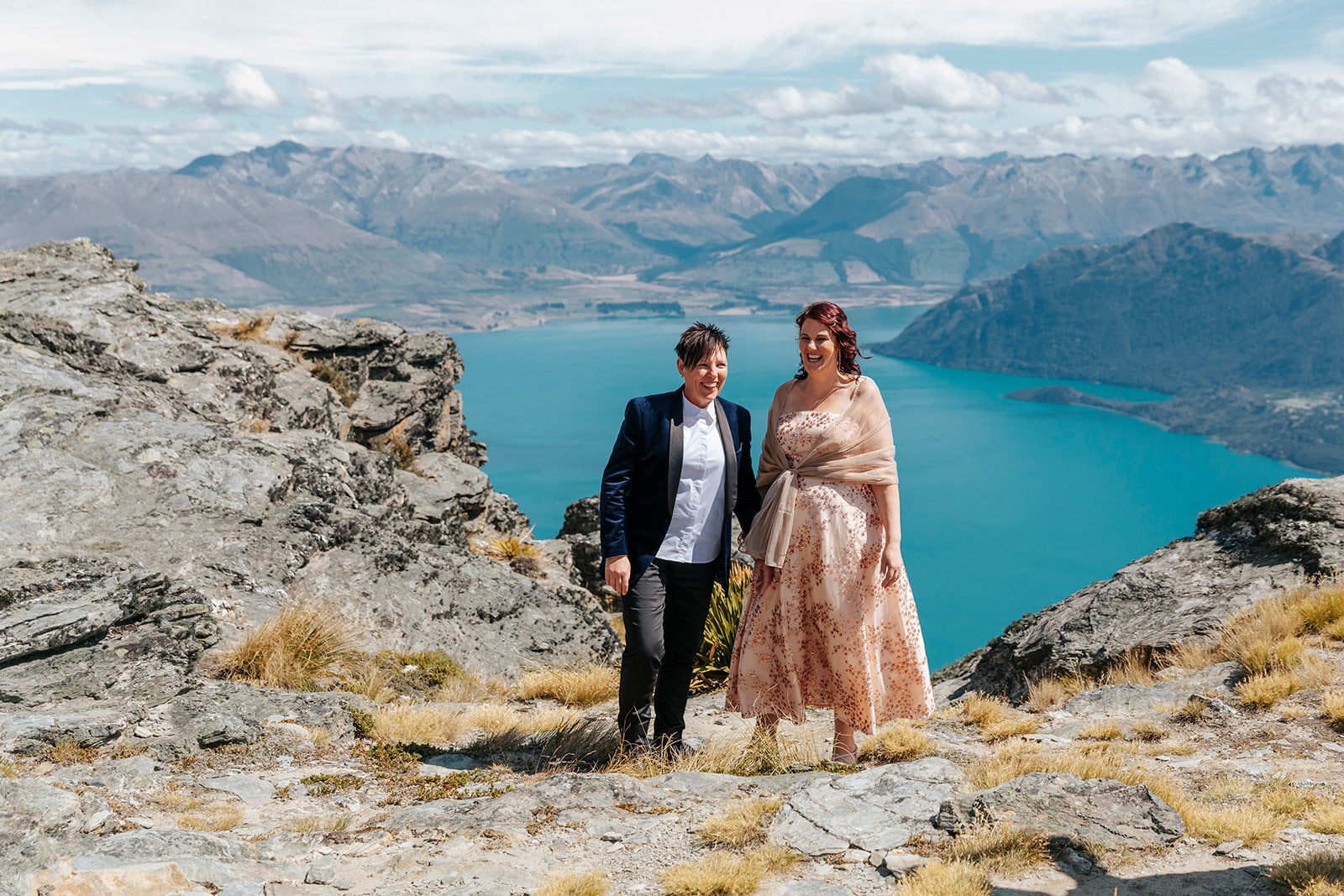 LBGTQ Wedding with helicopter in Queenstown