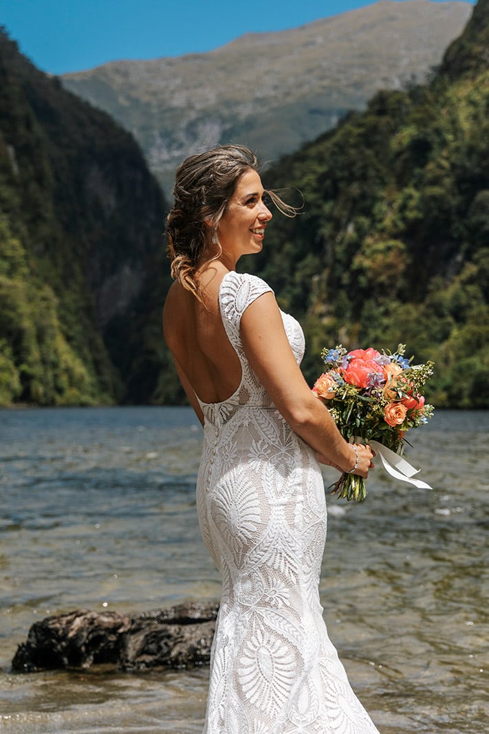 The best heli wedding package in Queenstown, The Majestic Heli Wedding at Doubtful Sounds