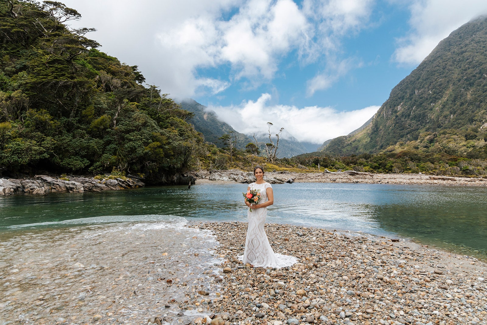 The best heli wedding package in Queenstown, The Majestic Heli Wedding at Milford Sounds