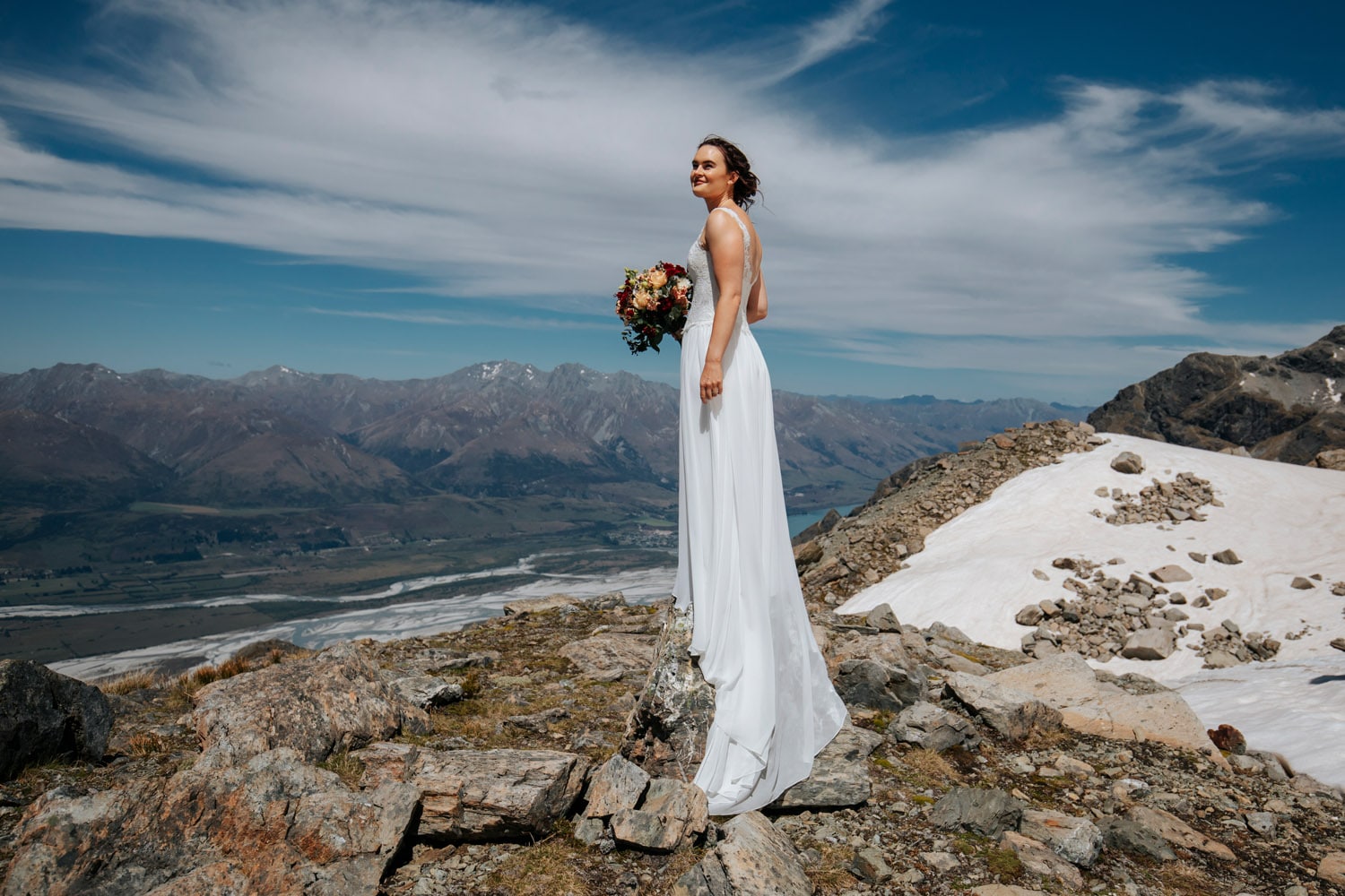 Heli Wedding at Glacier burn Queenstown