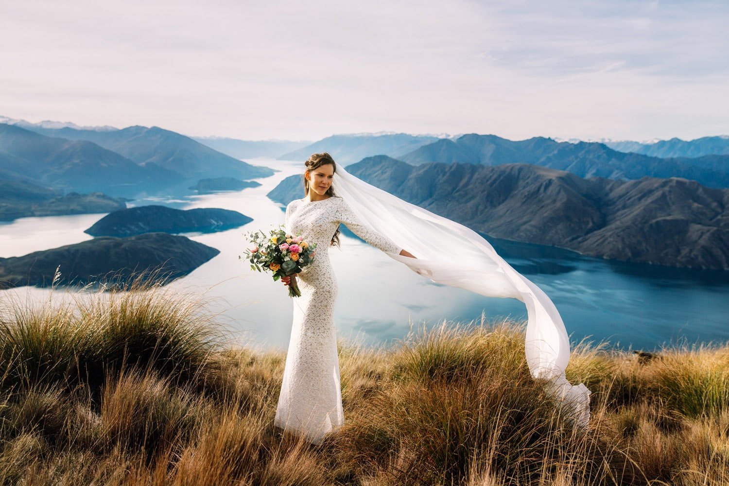 Heli Wedding on Coromandel Peak