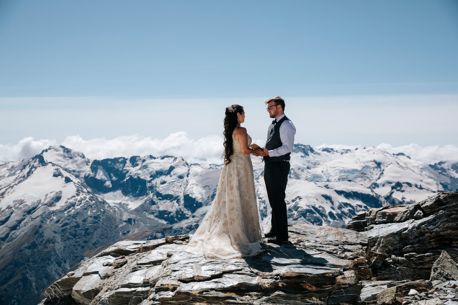 Heli Wedding on The Glaciers Queenstown