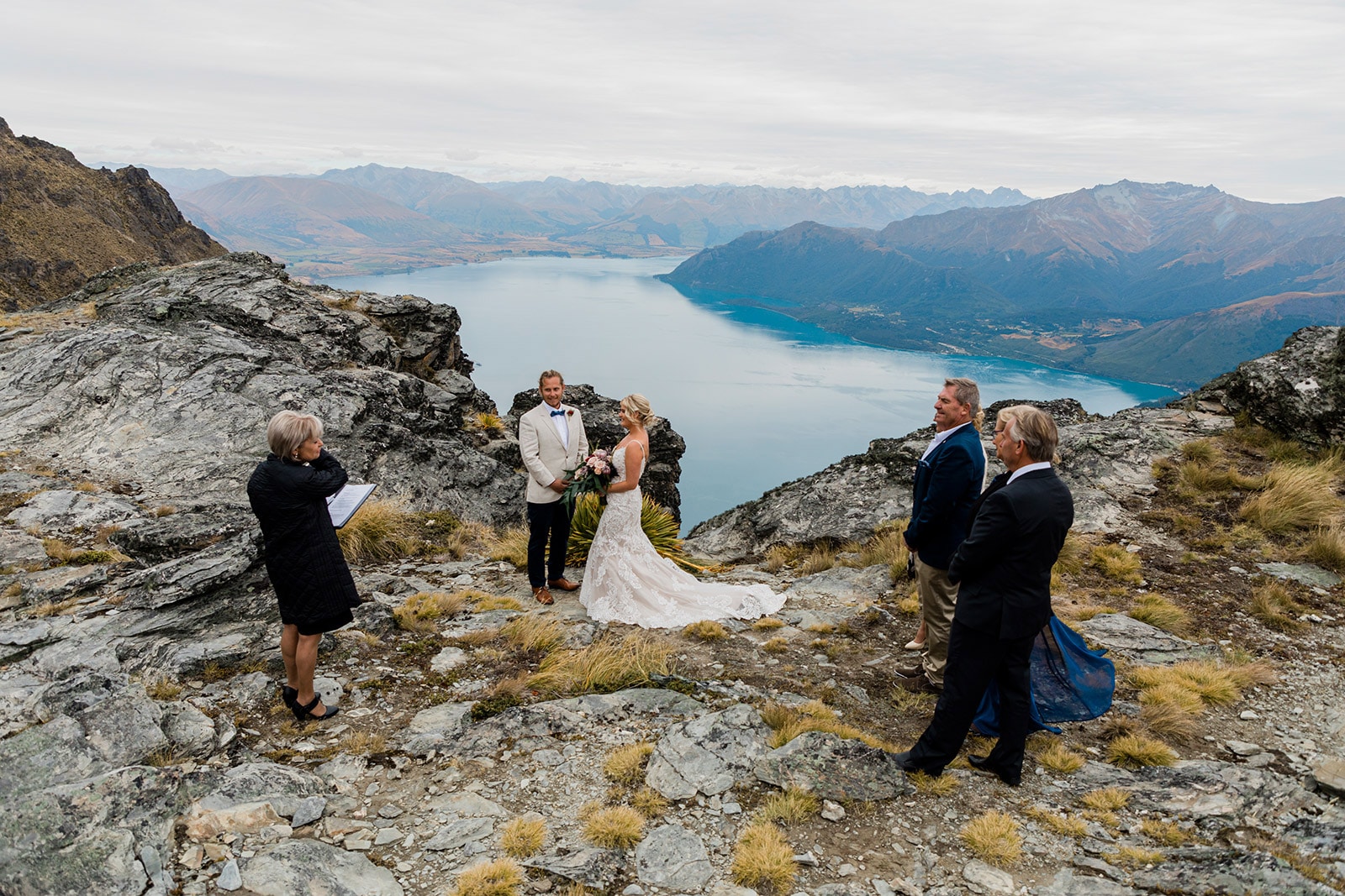 Boho Heli Wedding The Ledge New Zealand