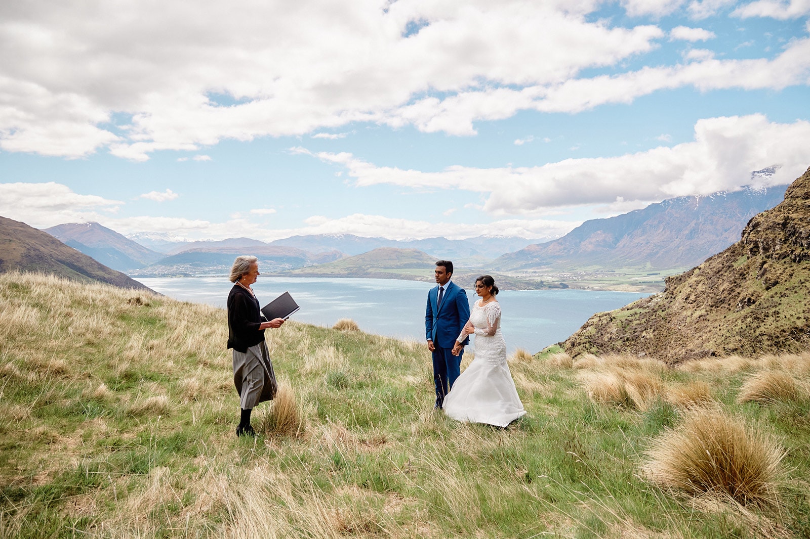 Indian Elopement Heli Wedding in Queenstown New Zealand