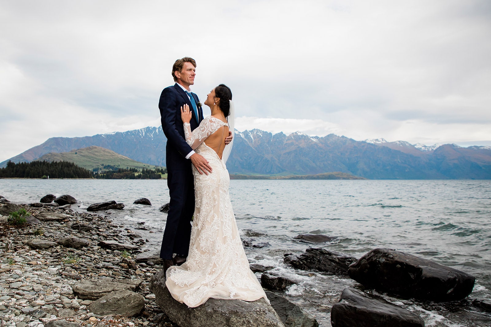 Destination Wedding with Helicopter in New Zealand