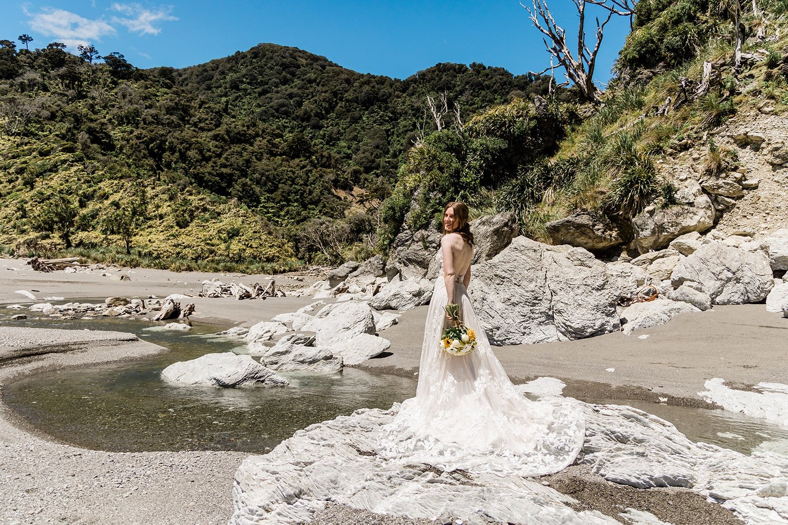 Luxury Heli Wedding at Milford Sounds New Zealand