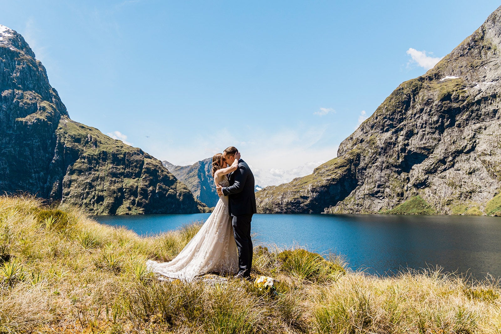 Luxury Heli Wedding at Lake Quill Queenstown