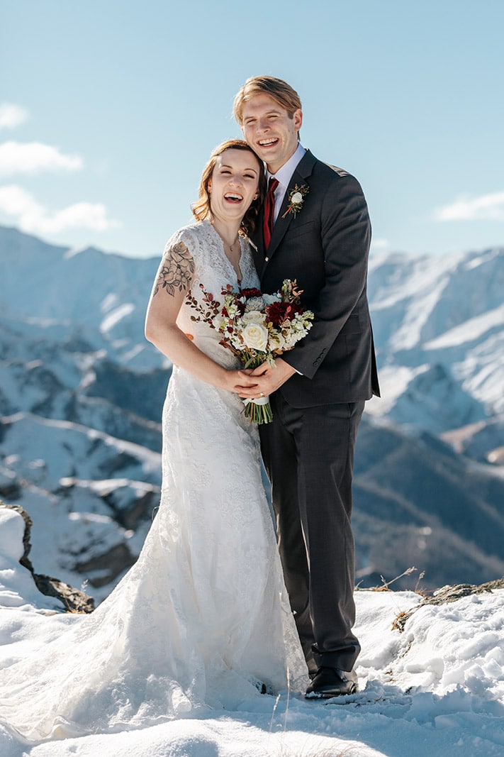 Winter Mountain Wedding in Queenstown