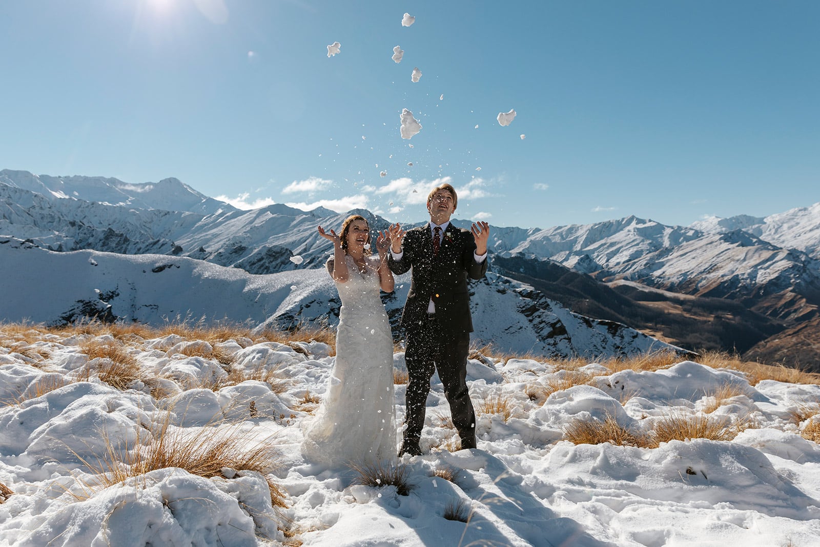Winter Mountain Wedding in Queenstown