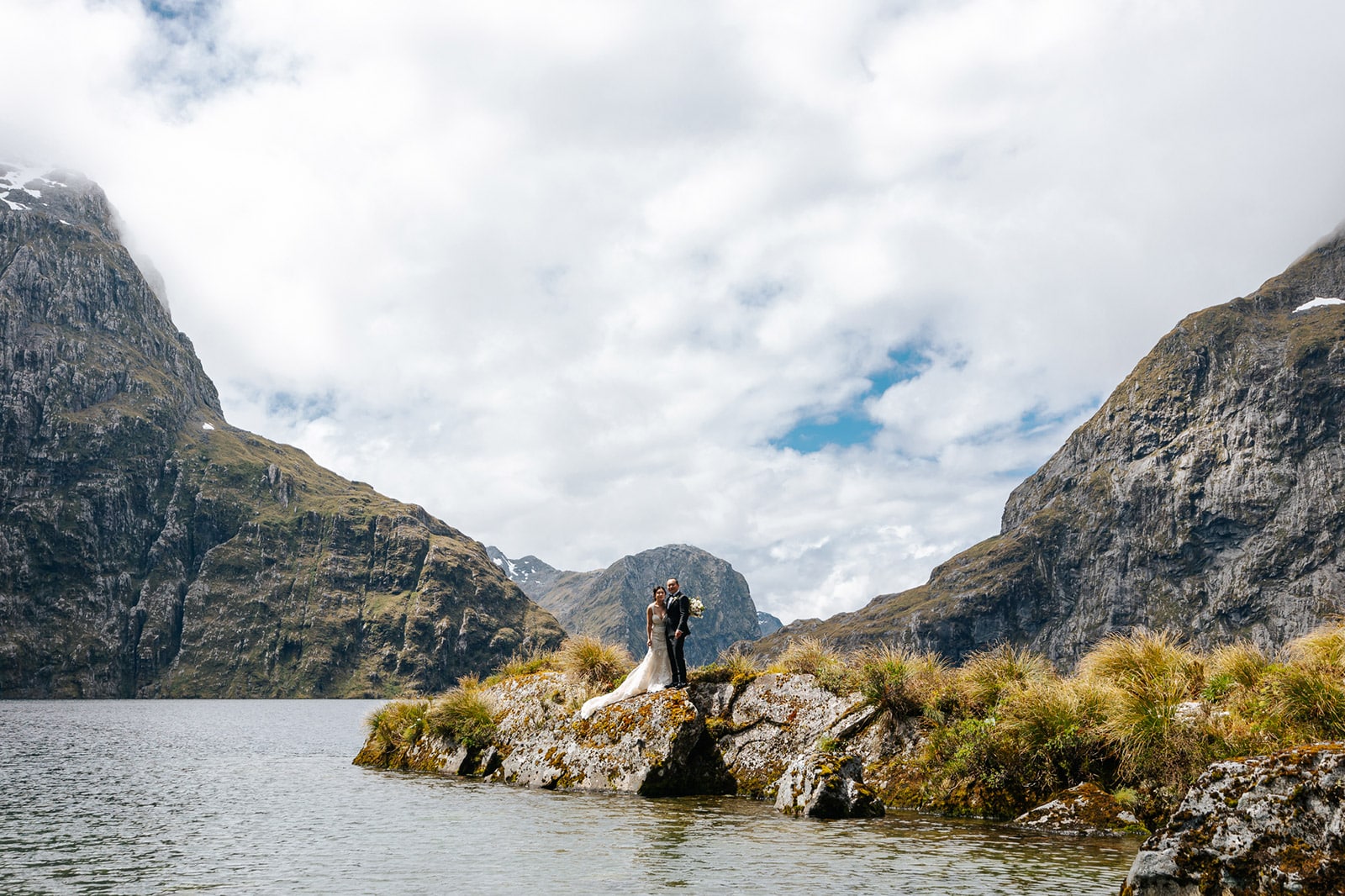 New Zealand Heli Wedding Lake Quill New Zealand