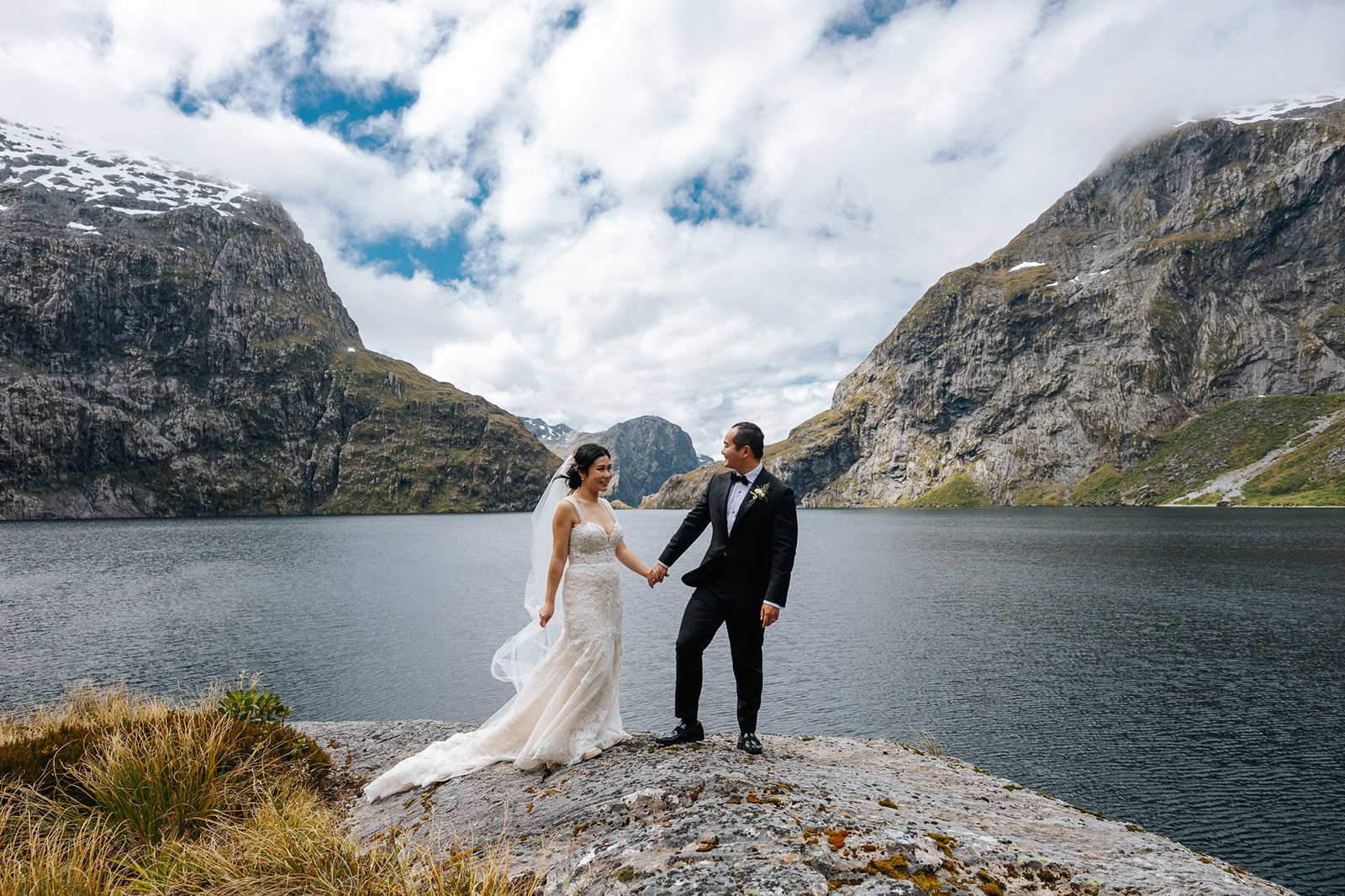New Zealand Heli Wedding Lake Quill New Zealand