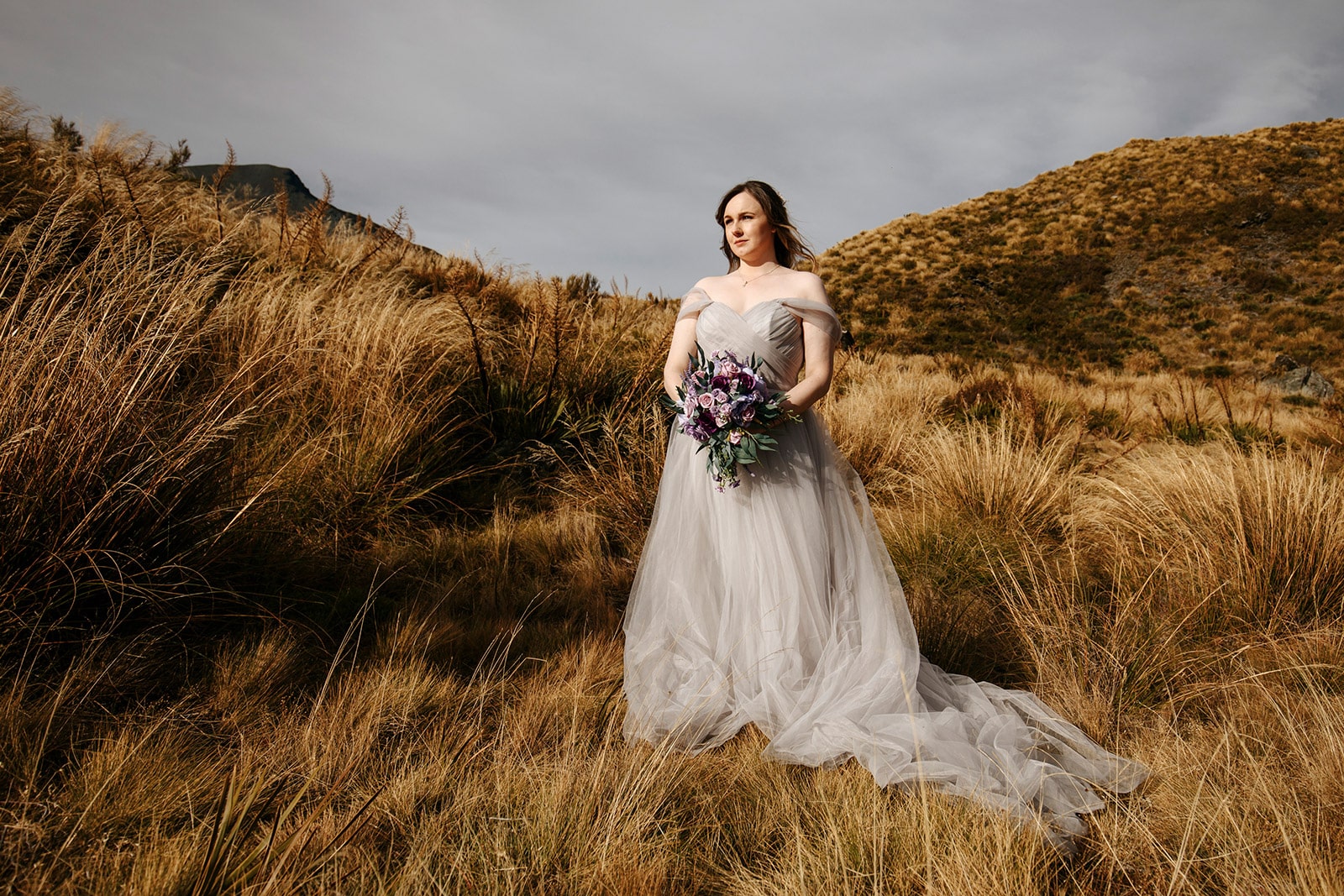 Heli Wedding in Queenstown at Lake Lochnagar