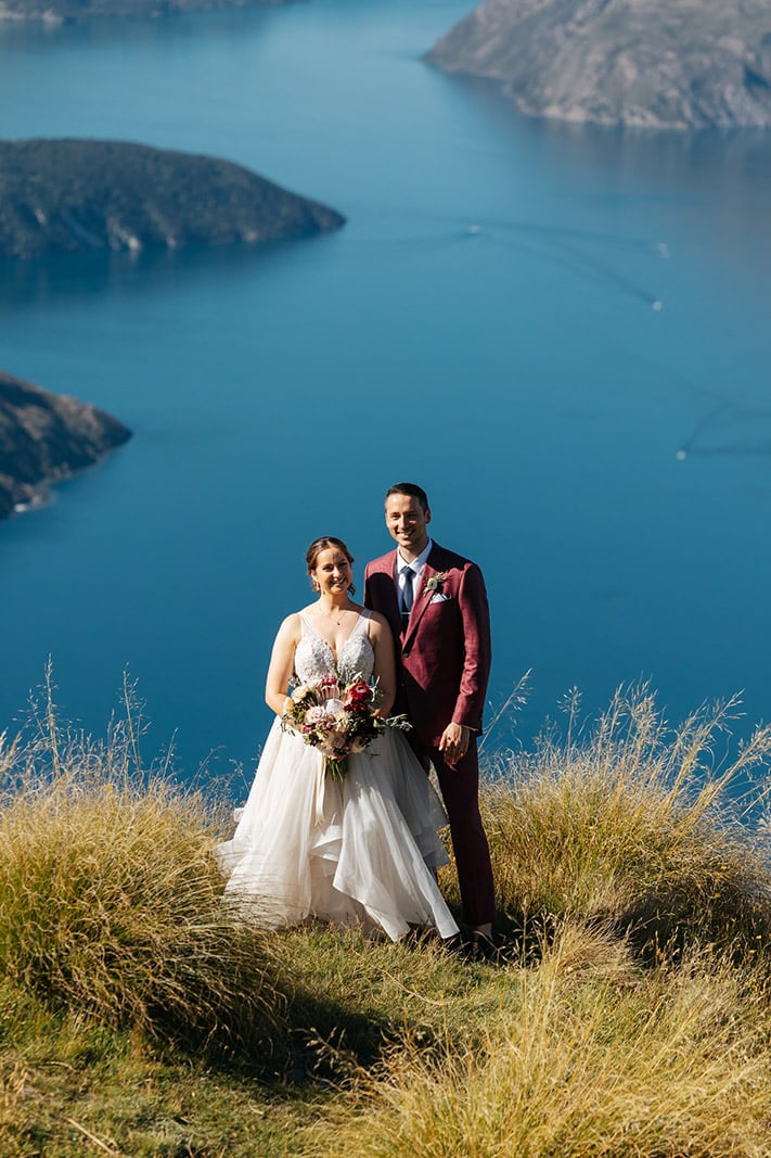 Heli Wedding on Coromandel Peak in Wanaka New Zealand