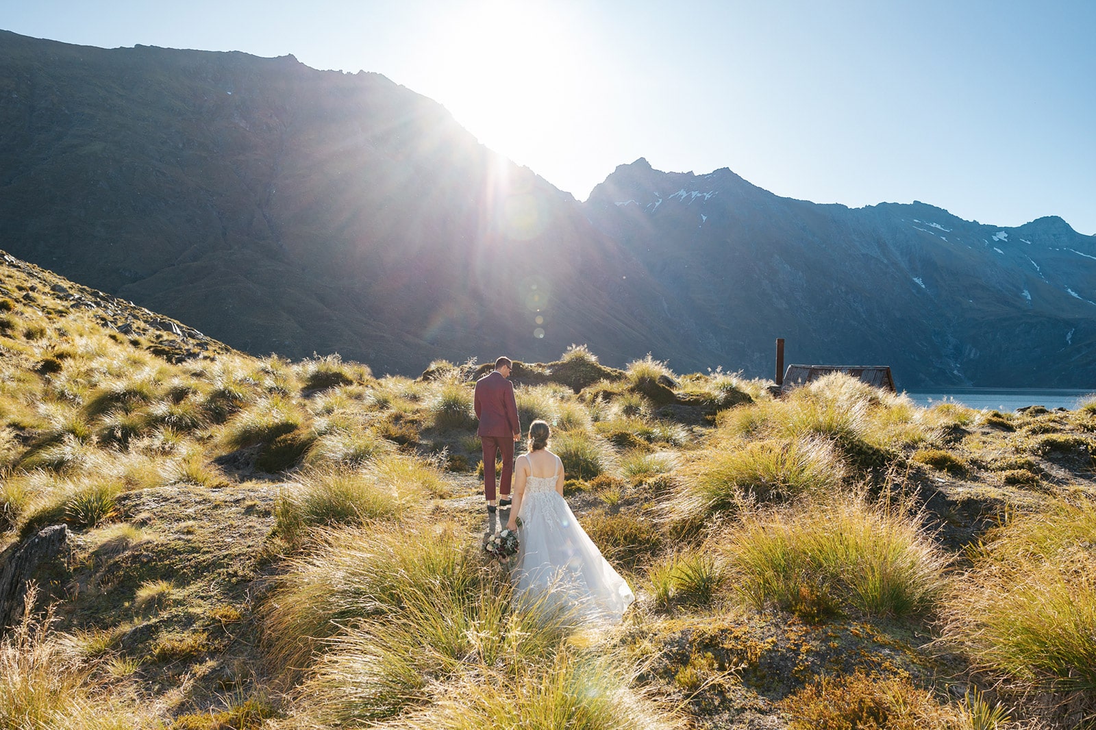 Heli Wedding at Lochnagar, Queenstown New Zealand