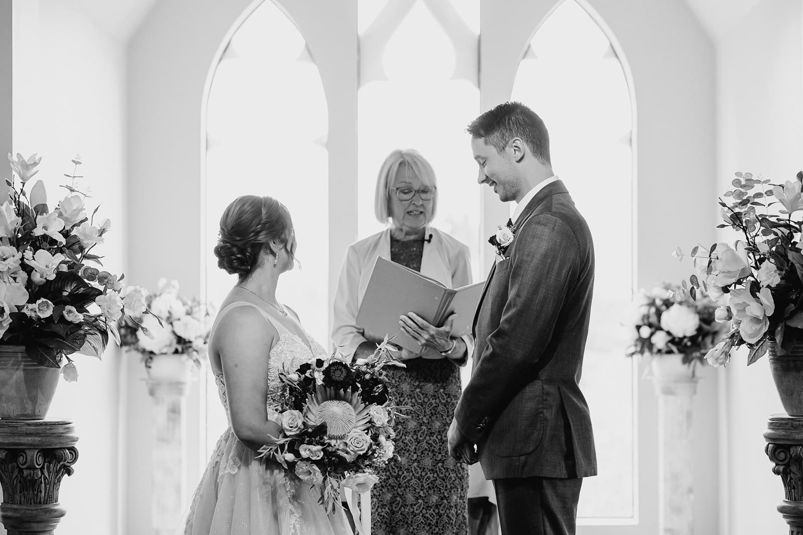 Wedding Ceremony at The Chapel, Stoneridge Estate Queenstown