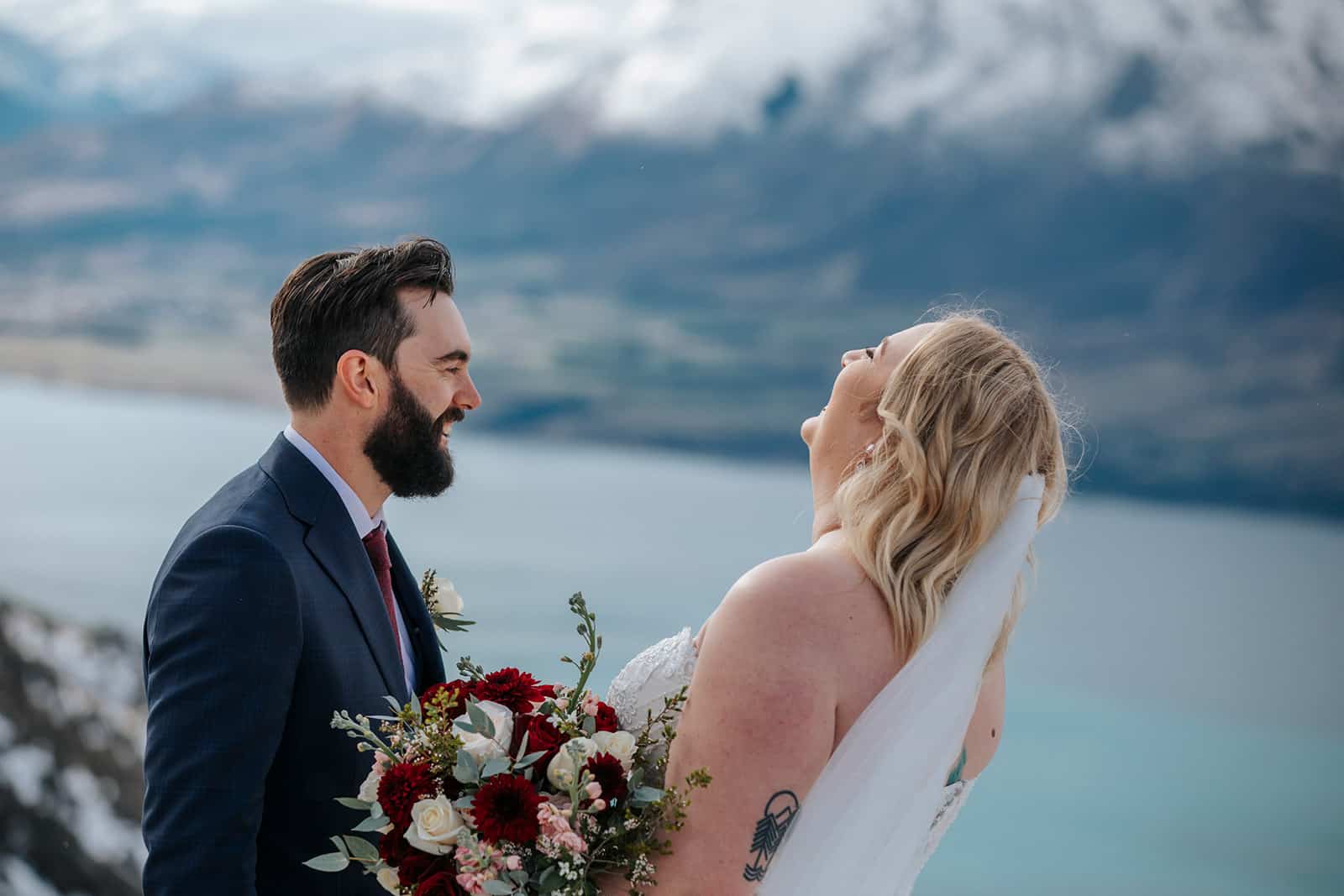 Winter Heli Wedding in Queenstown New Zealand