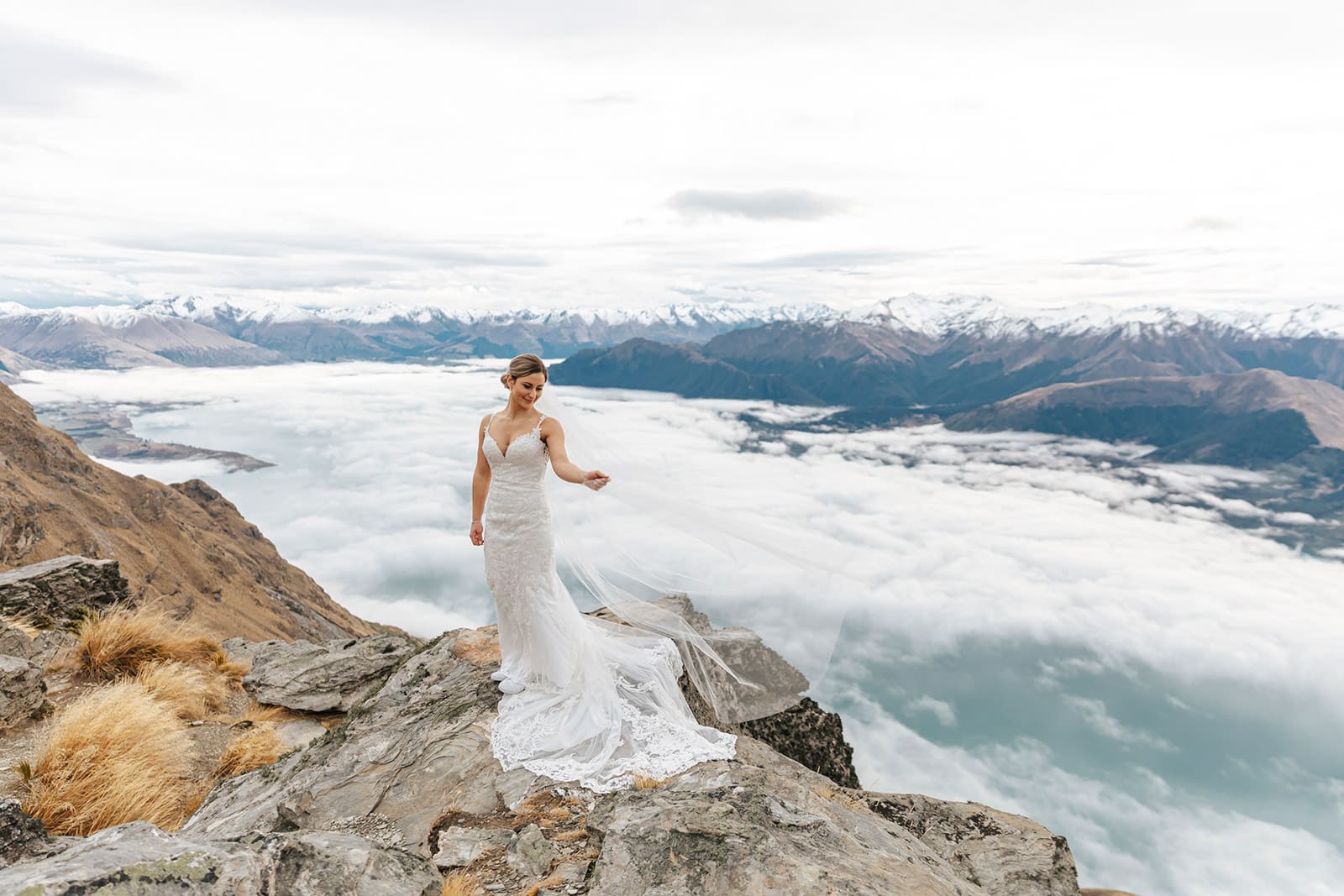 Queenstown Heli Wedding in Winter by Heli Weddings NZ
