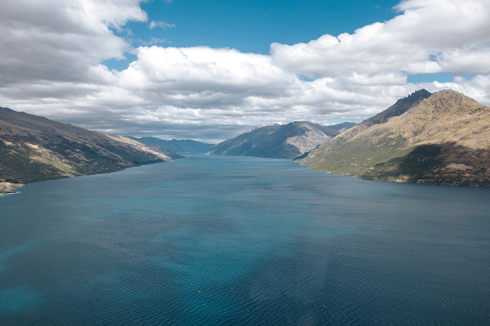 Queenstown Lake from Helicopter