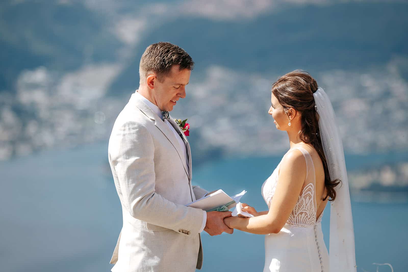 Heli Wedding on The Ledge in Queenstown