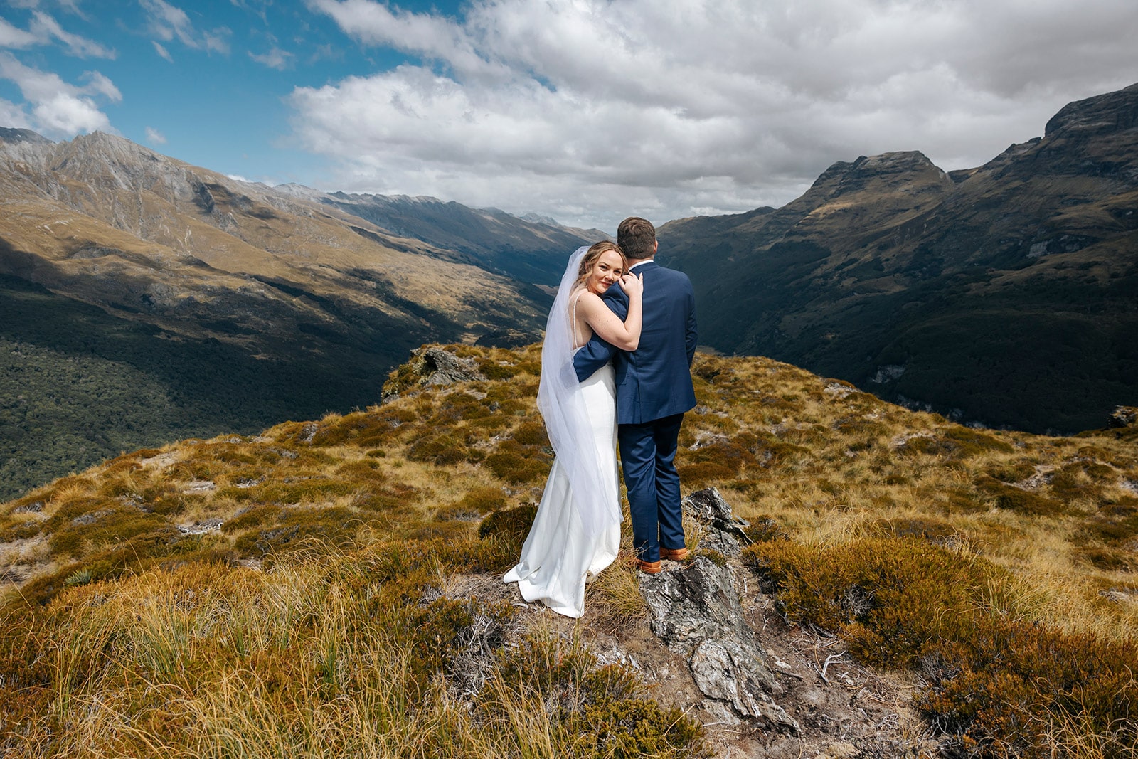 Heli Wedding at at Rees Valley Queenstown