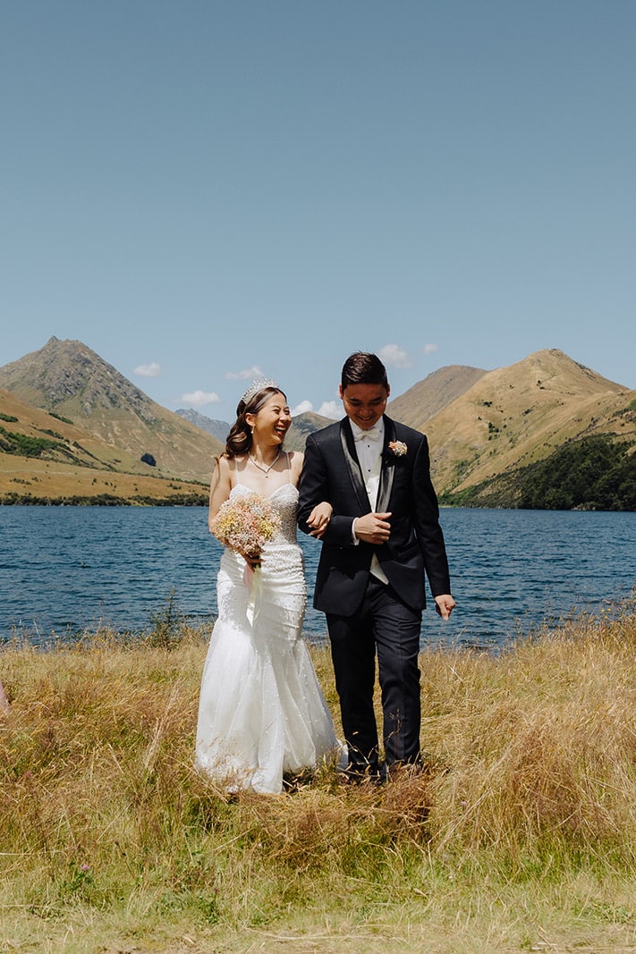 Moke Lake Wedding ceremony Queenstown New Zealand
