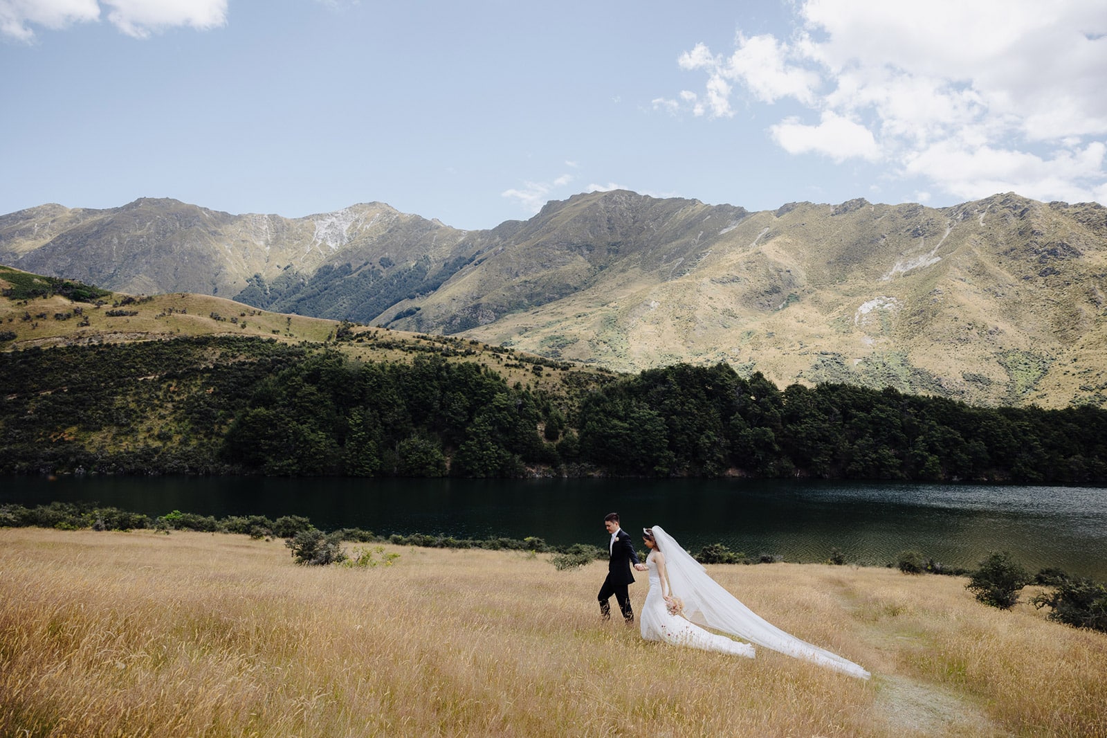 Moke Lake Wedding Photos Queenstown New Zealand