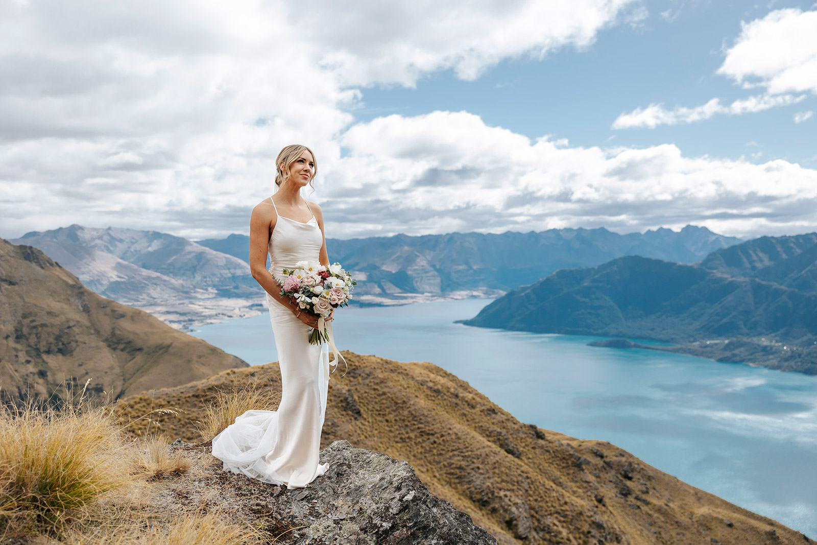 Heli Wedding on Cecil Peak in Queenstown New Zealand