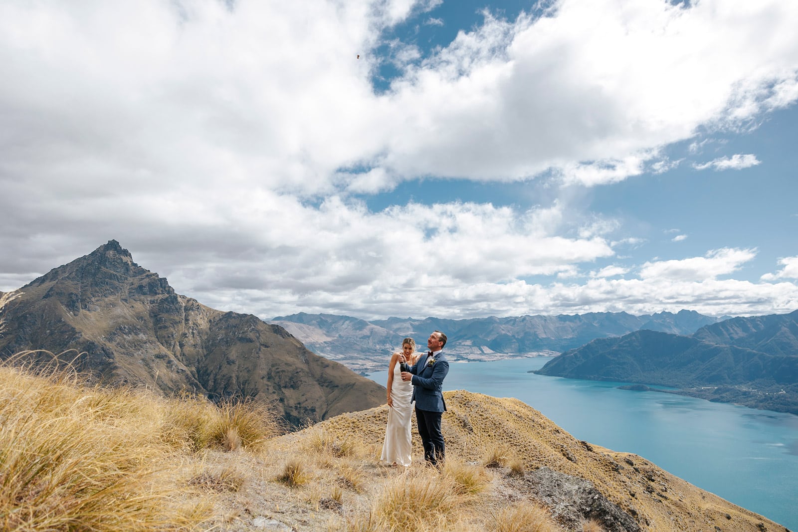 Heli Wedding on Cecil Peak in Queenstown New Zealand